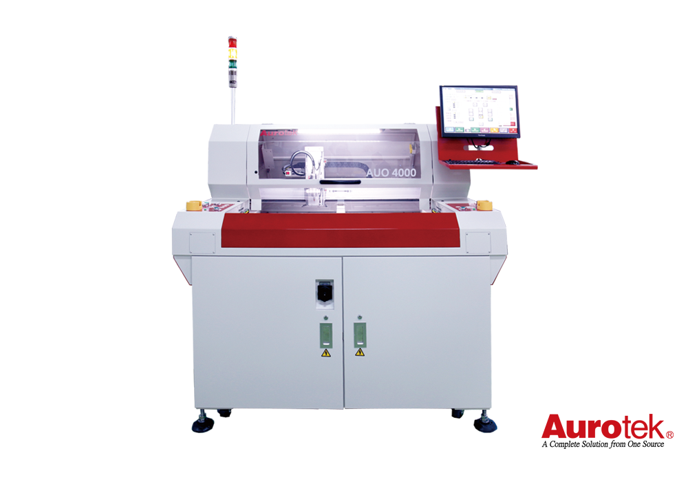 Dual working table enhances the production efficiency. Standard 2 machine models are applicable for different PCB sizes (330*350mm, 450*520mm).